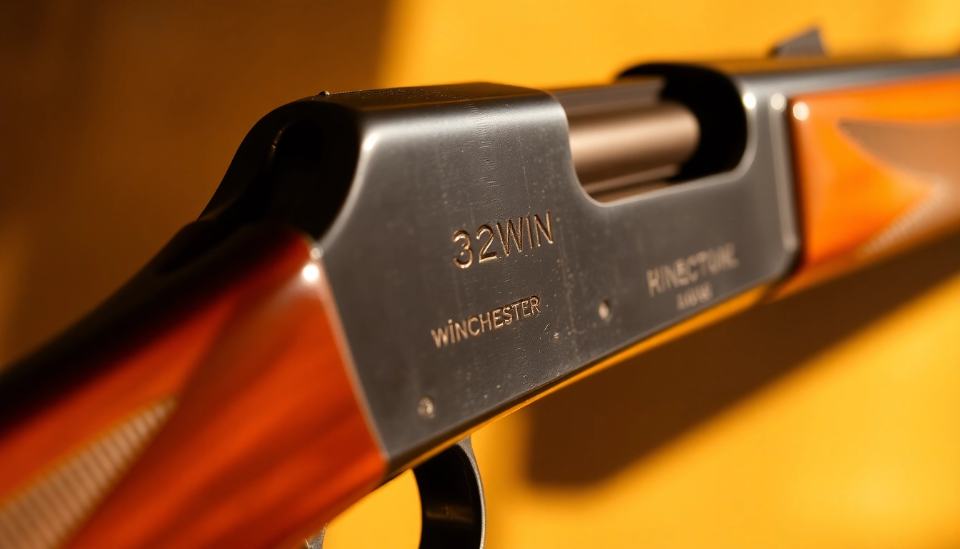 High-quality image of a vintage 32WIN rifle highlighting its detailed craftsmanship and historical appeal for firearm enthusiasts.