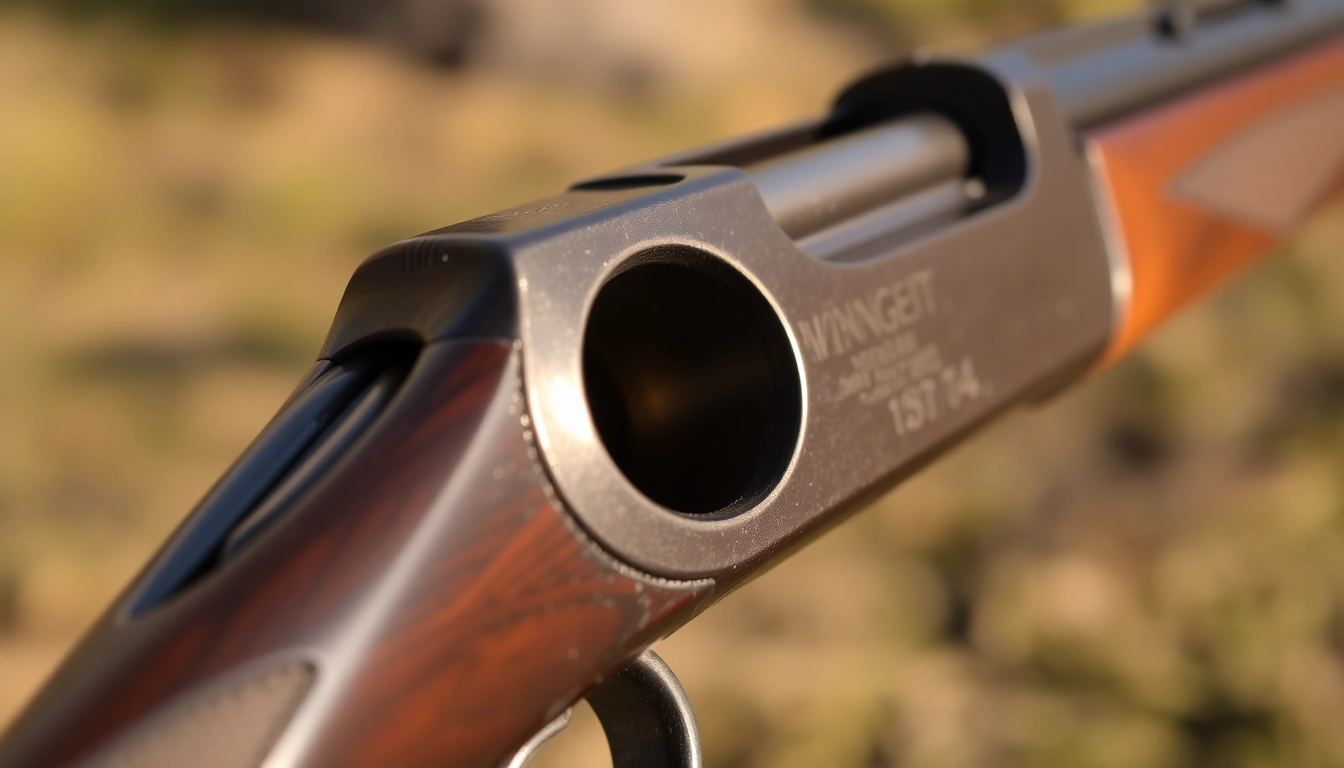 Depict the 32WIN cartridge sitting in a rugged leather case, highlighting its historical significance and sturdy design for marksmen and collectors.