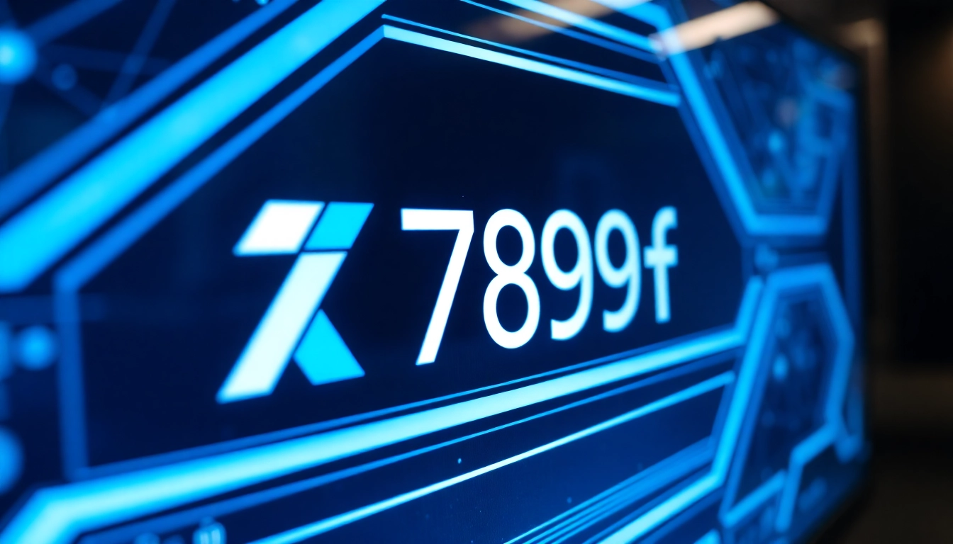 789f branding displayed on a sleek digital interface, highlighting modern technology and innovation for user engagement.
