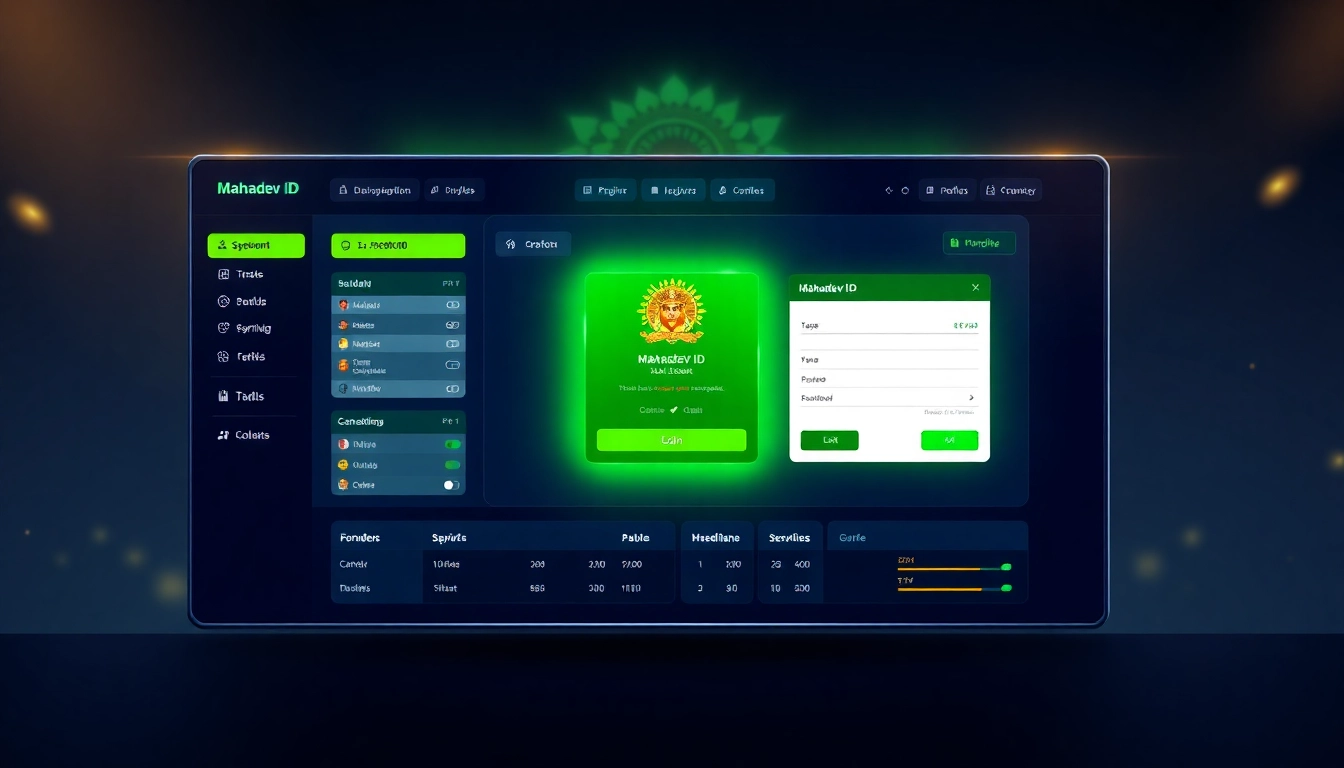 Mahadev ID login screen shown on a sleek online betting platform, emphasizing security and user trust in digital betting.