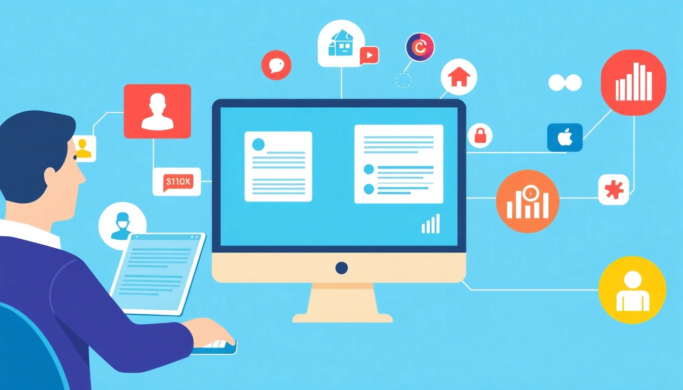 Professional team analyzing digital screens for online reputation management to enhance brand