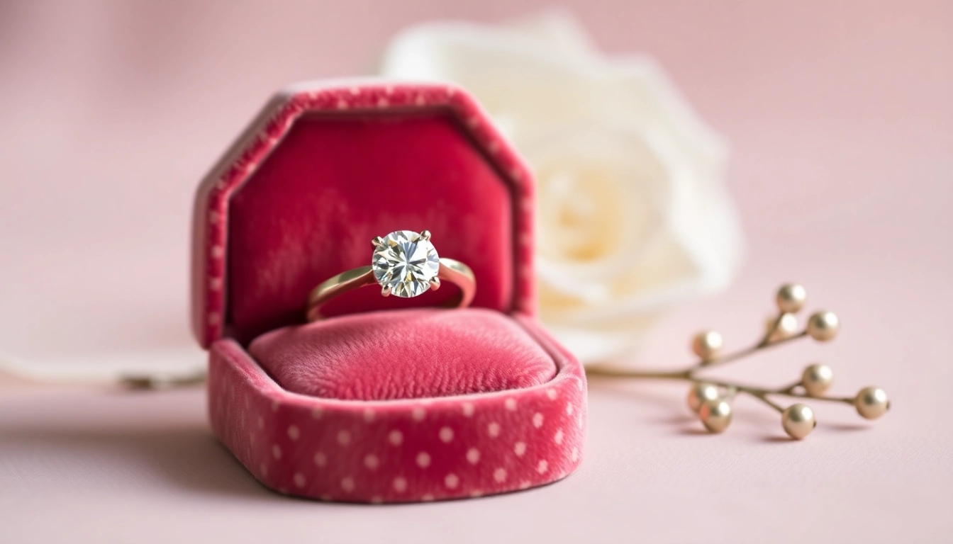 Proposal rings highlighting a solitaire diamond ring with detailed craftsmanship for special moments