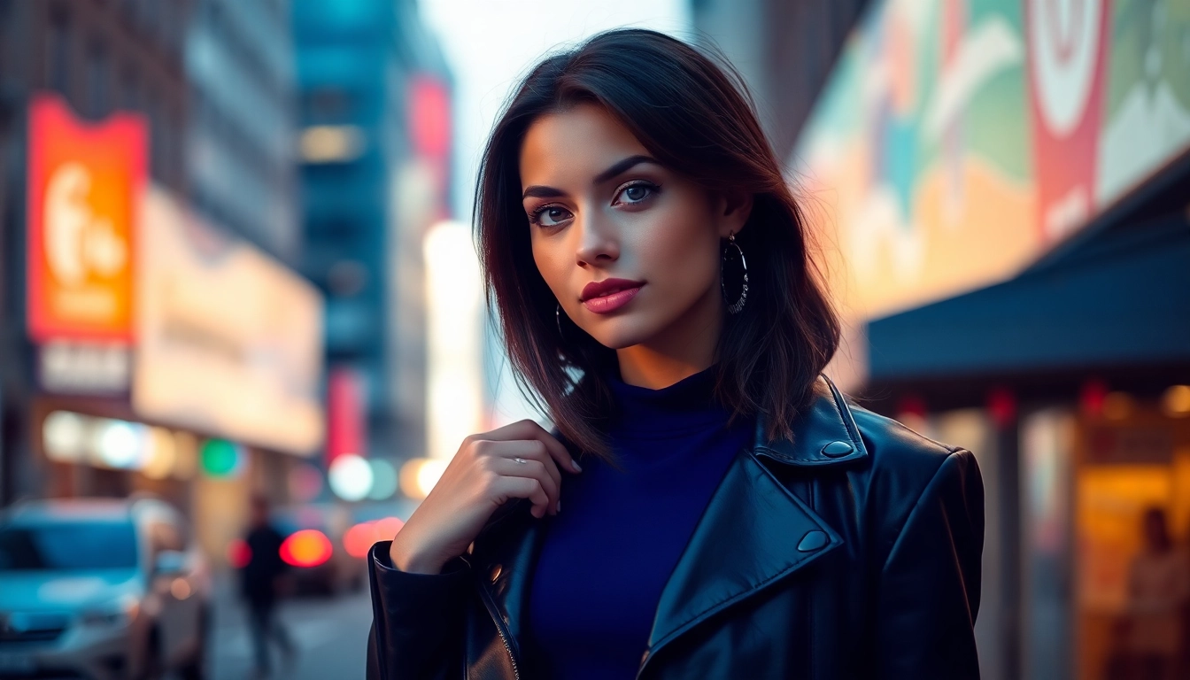 Professional photo showing an attractive woman in stylish attire, inviting confidence and appeal.